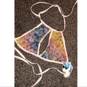 NWOT flower child rave bra never worn